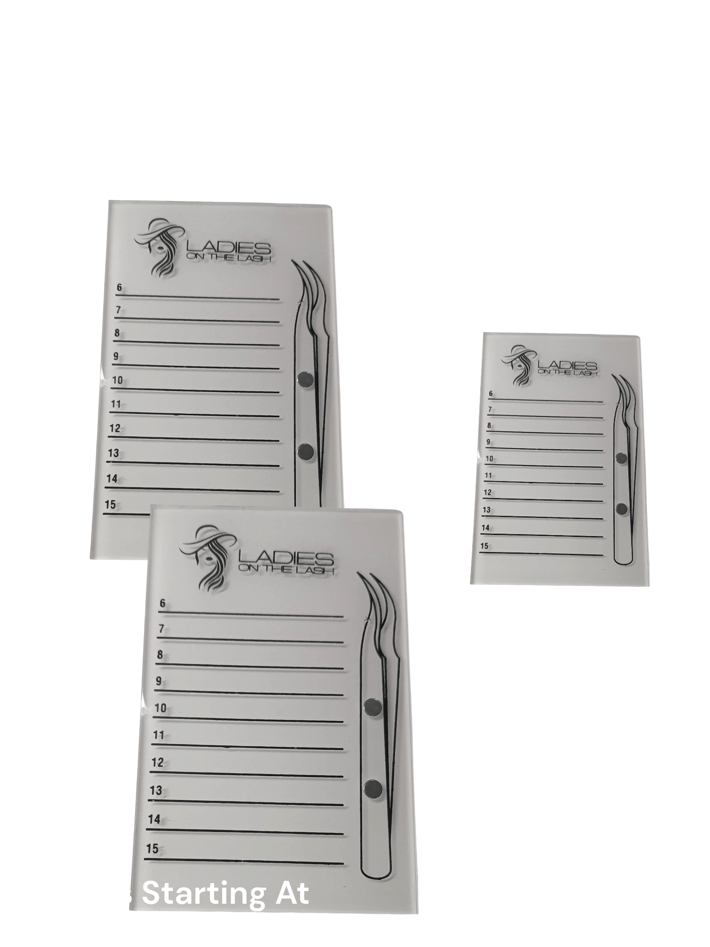 Paleta gene cu magnet pentru penseta - LADIES ON THE LASHExtensii de gene Premade Ladies on the lash