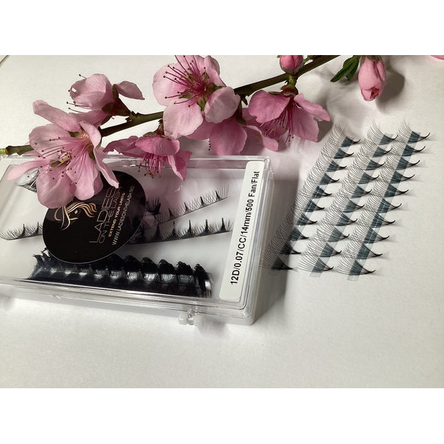 12D Extensii de Gene Premade - LADIES ON THE LASHExtensii de gene Premade Ladies on the lash