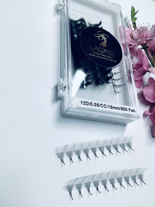 12D Extensii de Gene Premade - LADIES ON THE LASHExtensii de gene Premade Ladies on the lash