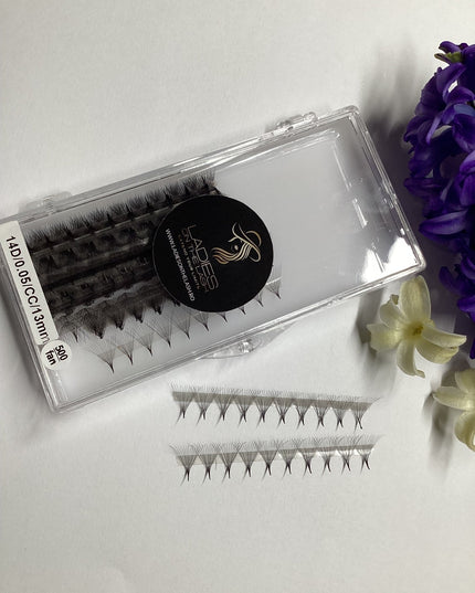 14D Extensii de Gene Premade - LADIES ON THE LASHExtensii de gene Premade Ladies on the lash
