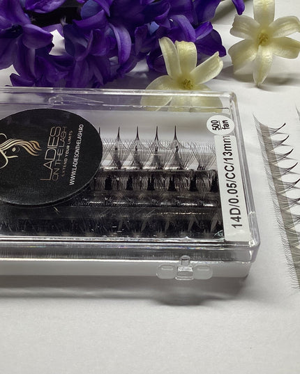 14D Extensii de Gene Premade - LADIES ON THE LASHExtensii de gene Premade Ladies on the lash