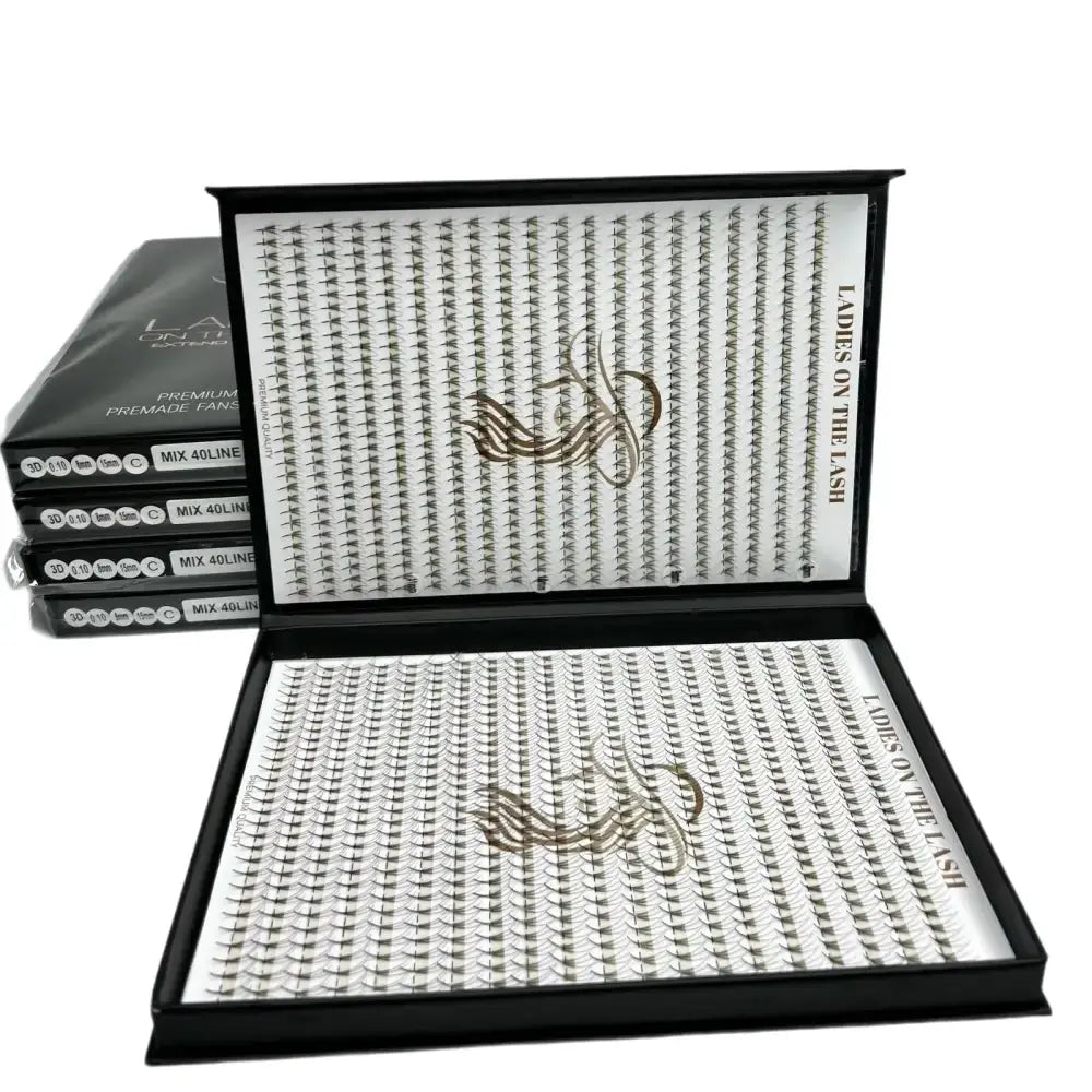 3D 2000 evantaie (8 - 10aplicari) - LADIES ON THE LASHExtensii de gene Premade Ladies on the lash