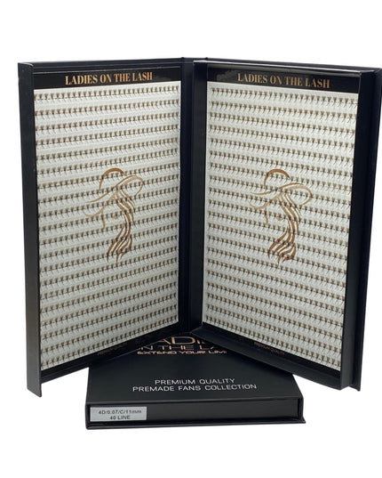 4D 1200evantaie (5 - 6 aplicări) - LADIES ON THE LASHExtensii de gene Premade Ladies on the lash