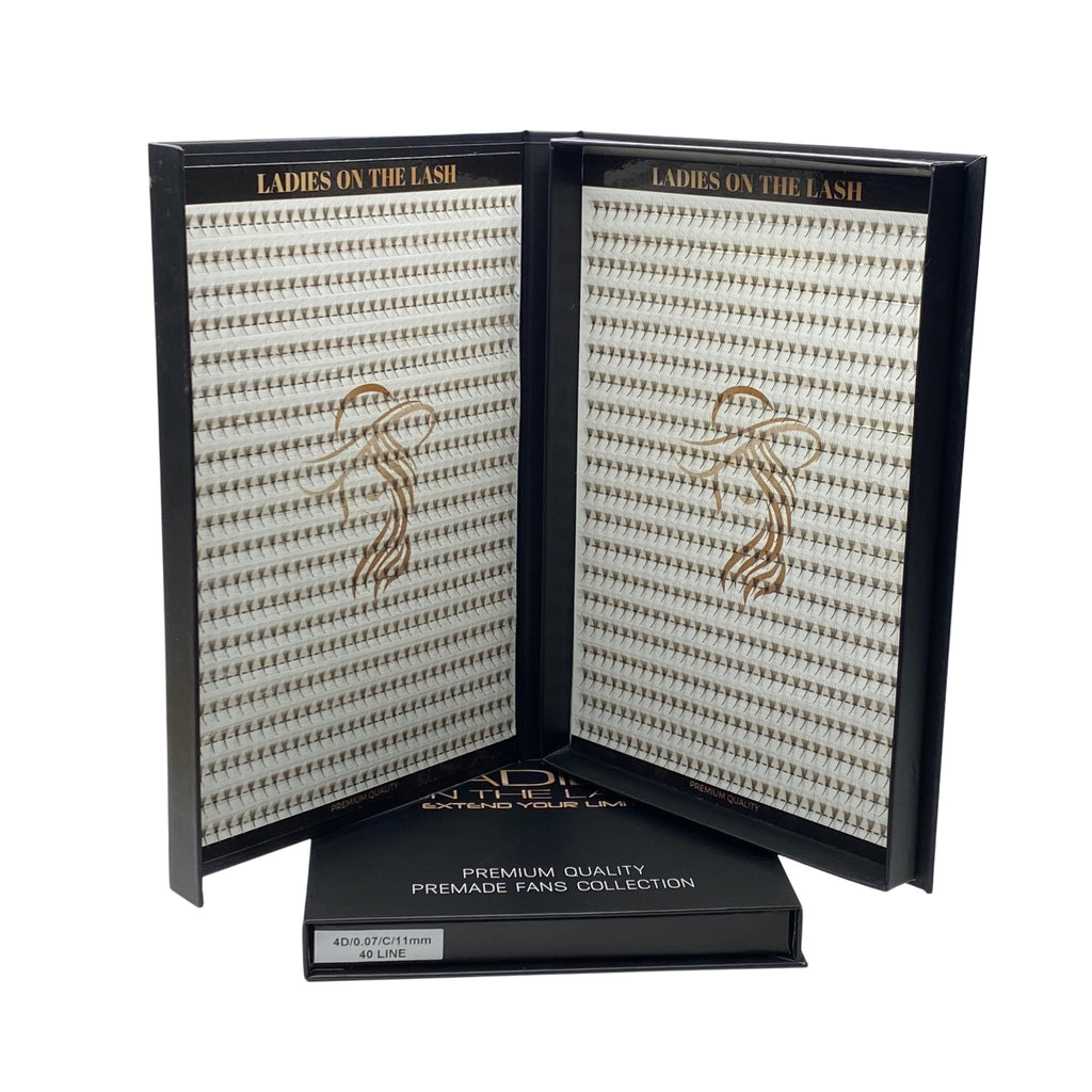 4D 1200evantaie (5 - 6 aplicări) - LADIES ON THE LASHExtensii de gene Premade Ladies on the lash