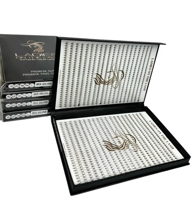 5D 1200 evantaie (5 - 6 aplicari) - LADIES ON THE LASHExtensii de gene Premade Ladies on the lash