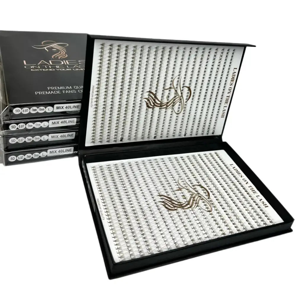 5D 1200 evantaie (5 - 6 aplicari) - LADIES ON THE LASHExtensii de gene Premade Ladies on the lash