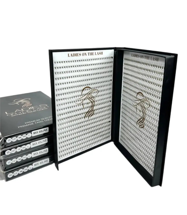 5D 1200 evantaie (5 - 6 aplicari) - LADIES ON THE LASHExtensii de gene Premade Ladies on the lash