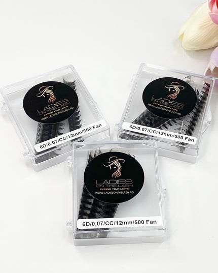 6D Extensii de Gene Premade LADIES ON THE LASH