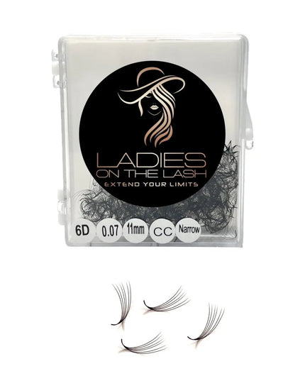 6D Narrow - LADIES ON THE LASHExtensii de gene Premade Ladies on the lash