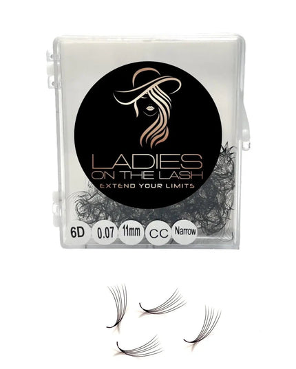 6D Narrow - LADIES ON THE LASHExtensii de gene Premade Ladies on the lash