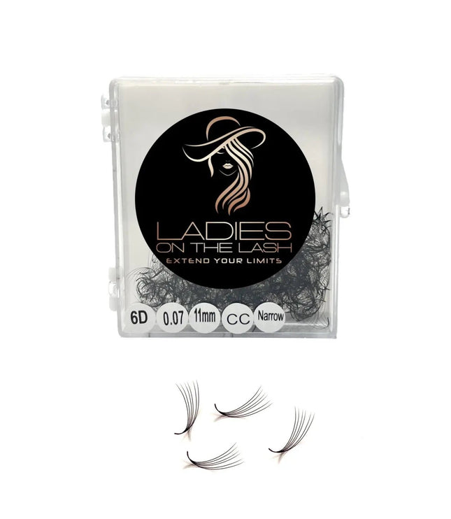 6D Narrow - LADIES ON THE LASHExtensii de gene Premade Ladies on the lash