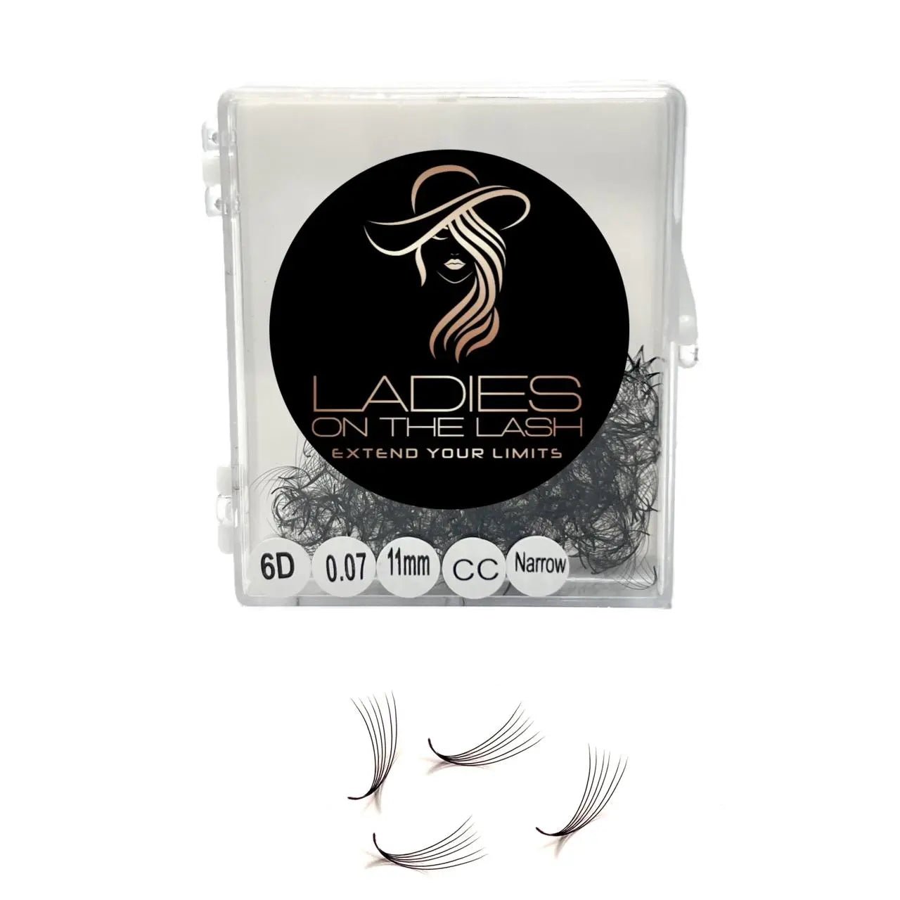 6D Narrow - LADIES ON THE LASHExtensii de gene Premade Ladies on the lash