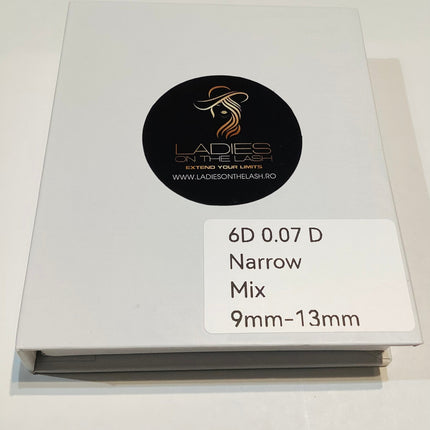 6D Narrow mix 1000fan LADIES ON THE LASH