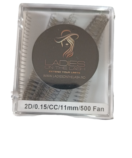 2D extensii de gene Premade LADIES ON THE LASH