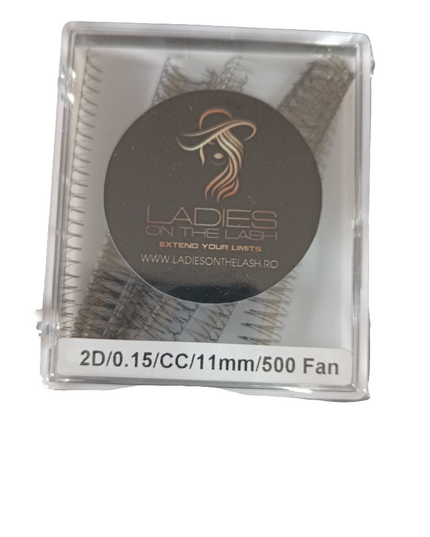 2D extensii de gene Premade LADIES ON THE LASH