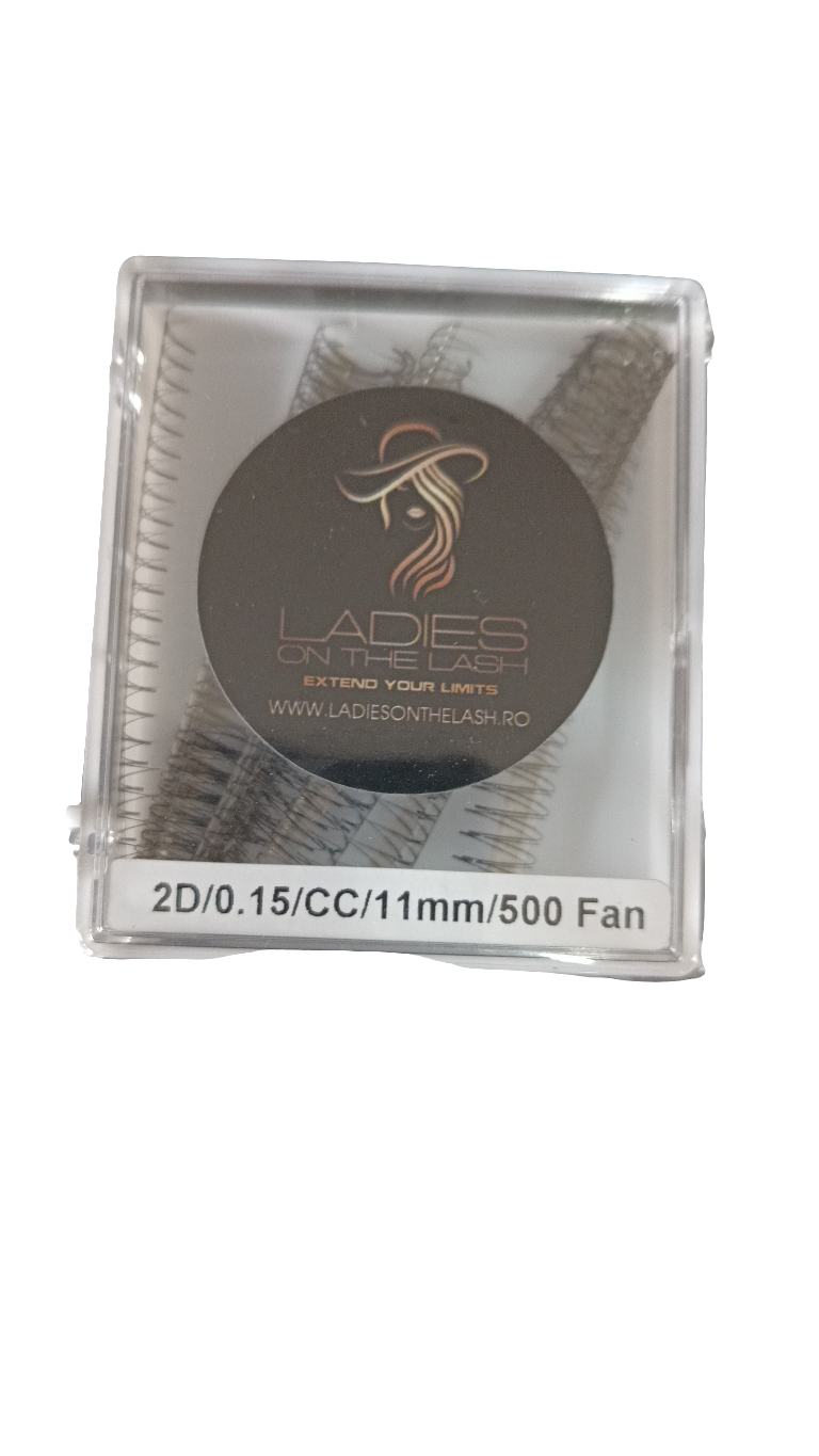 2D extensii de gene Premade LADIES ON THE LASH