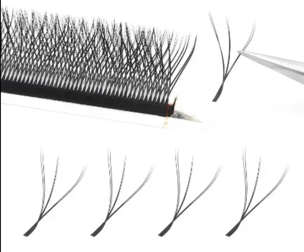 Gene W 3D(dublu) - LADIES ON THE LASHExtensii de gene Premade Ladies on the lash