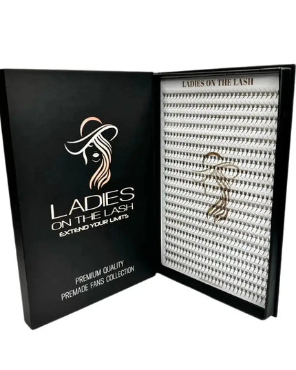 Extensii gene 6D de la LADIES ON THE LASH, set de fani premade pentru un aspect plin și natural