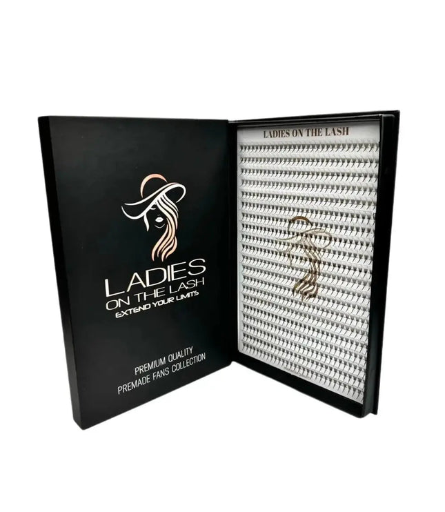 Extensii gene 6D de la LADIES ON THE LASH, set de fani premade pentru un aspect plin și natural