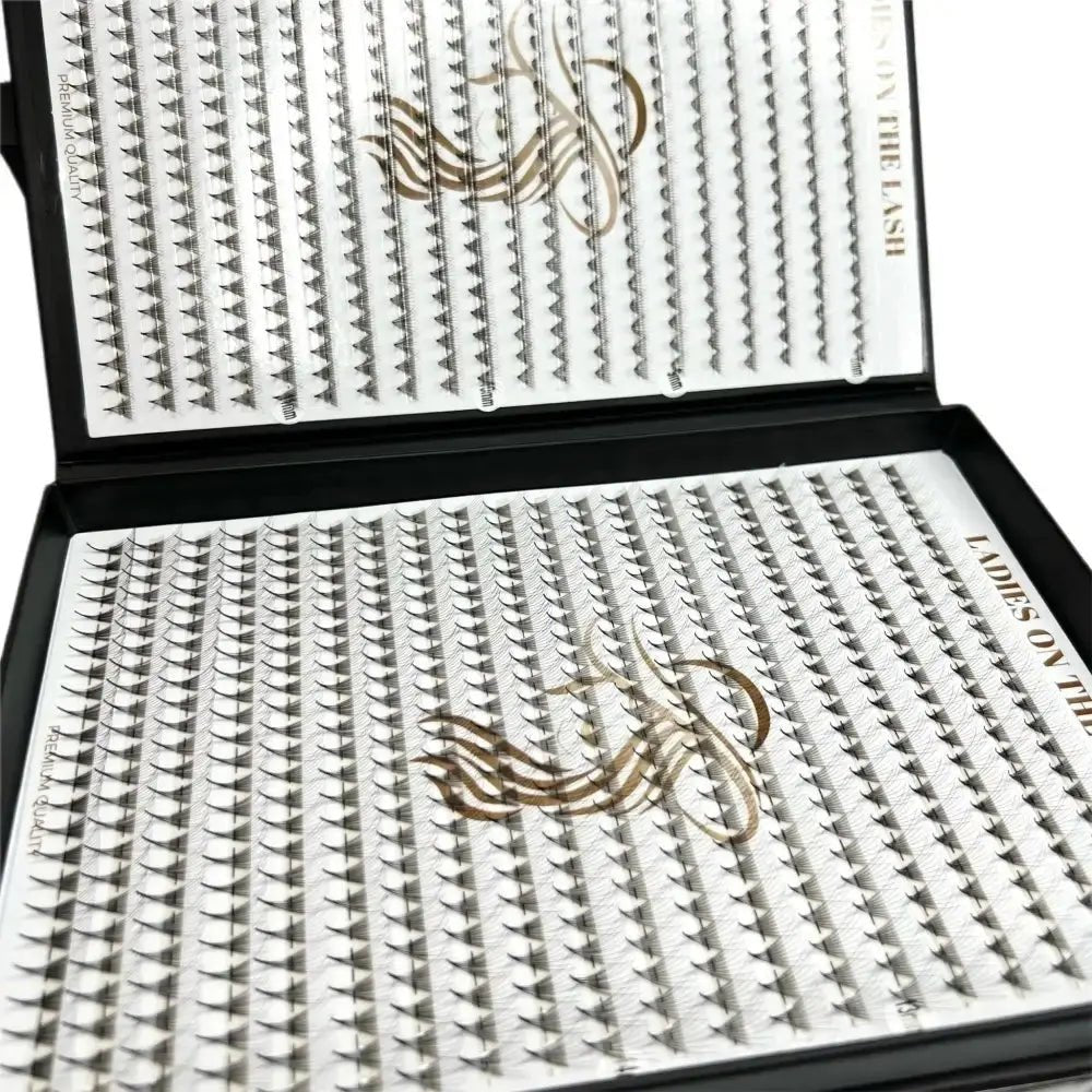 Extensii gene profesionale în cutie cu două oglinzi pentru aplicare ușoară și precisă