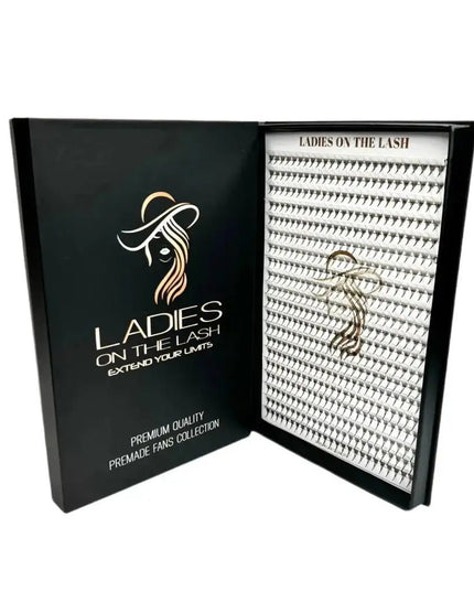 Extensii gene profesionale Ladies on the Lash cu fani premade de calitate superioară și ambalaj elegant