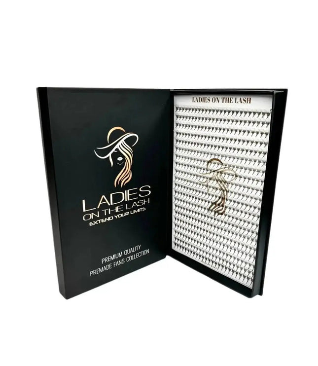 Extensii gene profesionale Ladies on the Lash cu fani premade de calitate superioară și ambalaj elegant
