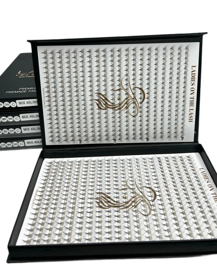 Gene 14D evantaie de la Ladies on the Lash, perfect pentru extensii de gene naturale