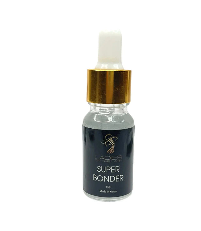 Ser LADIES ON THE LASH Super Bonder gene de 15g, pentru fixarea extensiilor de gene
