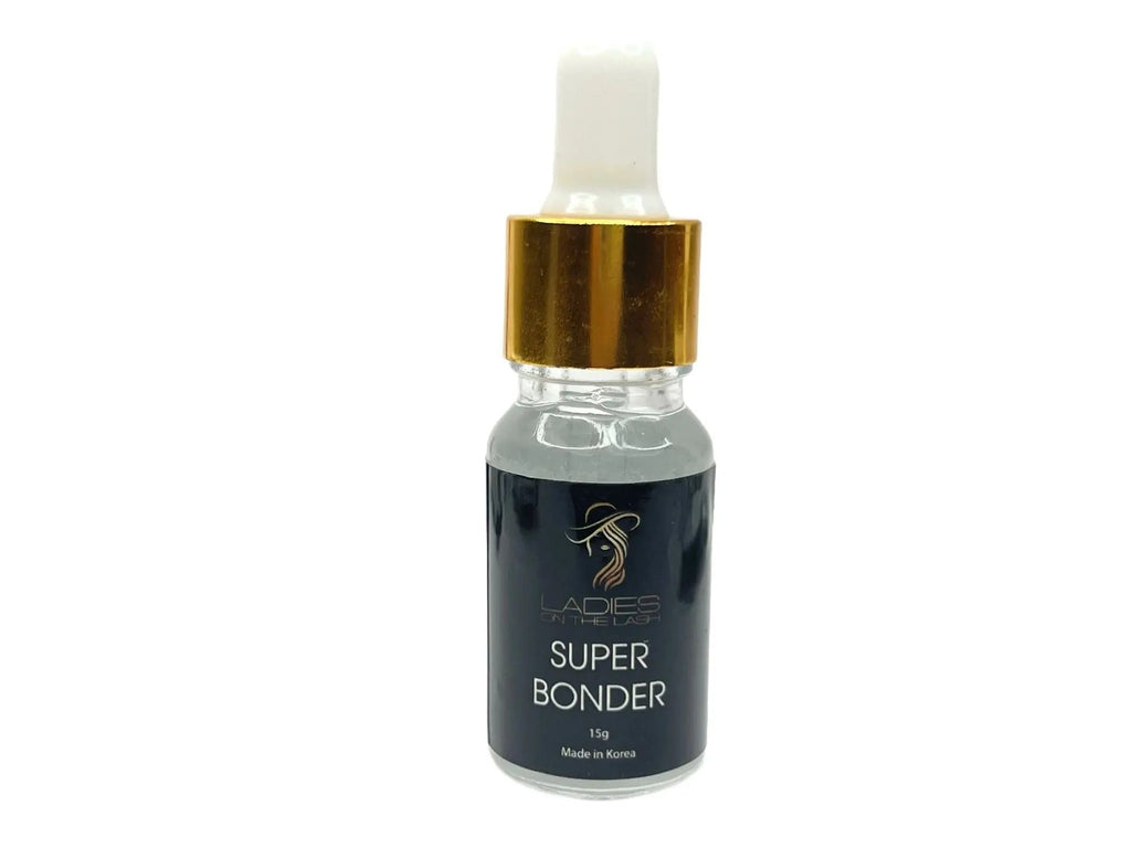 Ser LADIES ON THE LASH Super Bonder gene de 15g, pentru fixarea extensiilor de gene